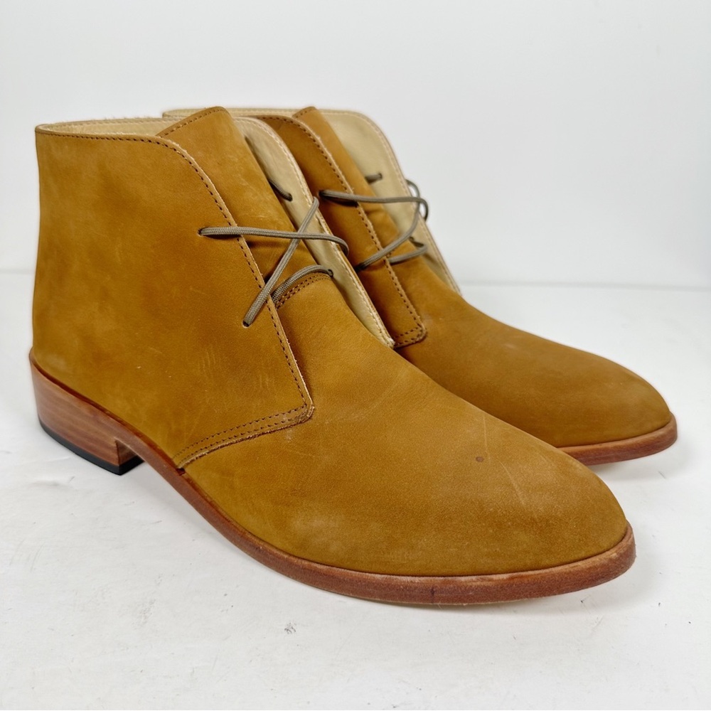 Nisolo Isa Suede Leather Chukka Ankle Boot In Sand Size 7